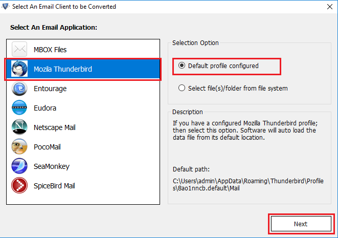 Add MBOX file